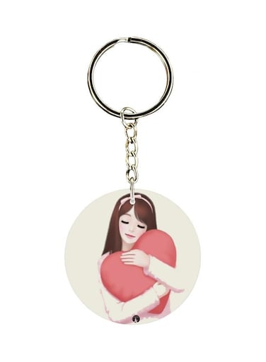 Single Sided Printed Keychain