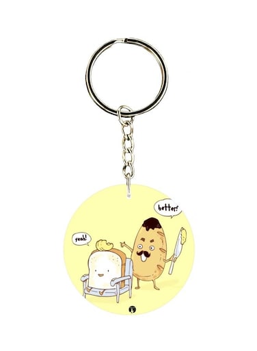 Printed Single Sided Keychain