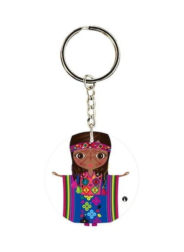 Girl Printed Keychain