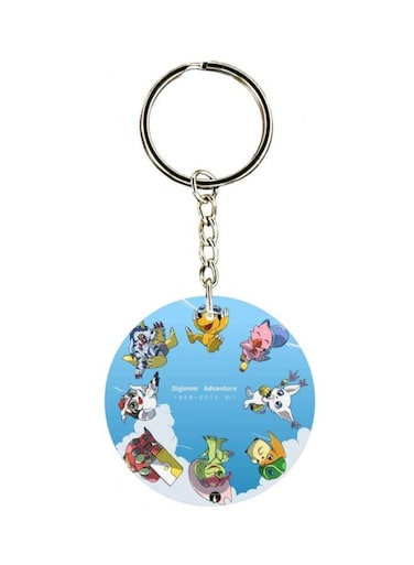 Anime Digimon Printed Keychain