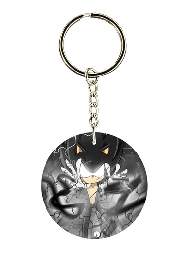 Double Sided Sonic Printed Keychain