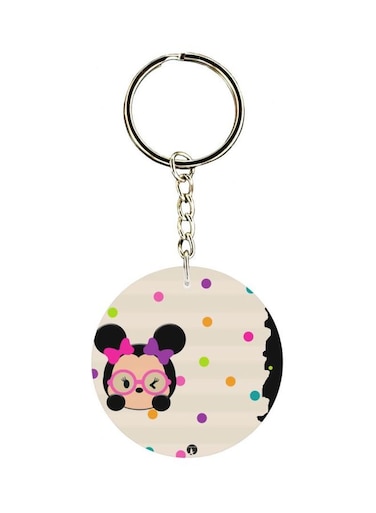 Minnie Mouse Cartoon Printed Keychain