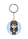 Cartoon Girl Printed Keychain