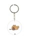 Cat Printed Double Sided Keychain