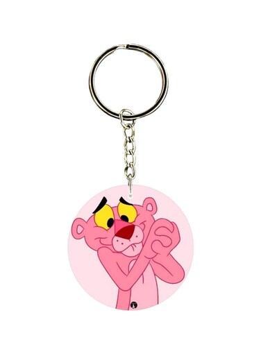 Cartoon Printed Dual Sided Keychain