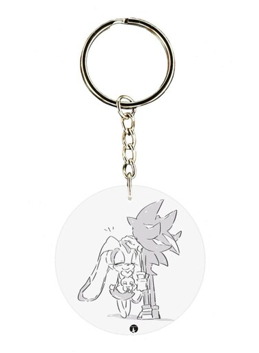 Sonic Double Side Printed Keychain