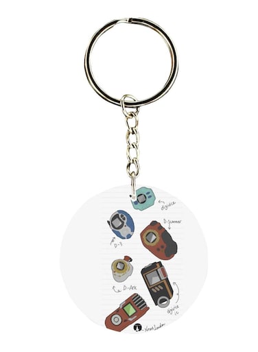 Double Sided Digimon Printed Keychain