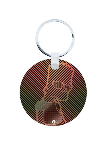 Simpsons Wooden Keychain