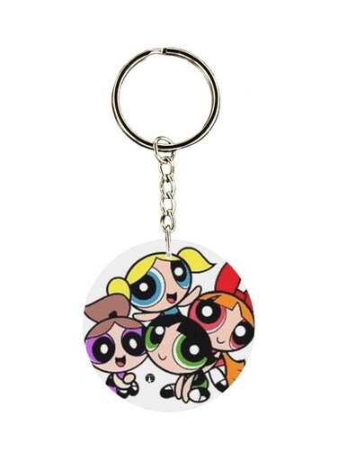 Cartoon Printed Single Sided Keychain