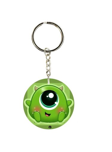 Double Sided Alien Printed Keychain