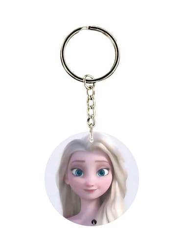 Double Sided Cartoon Printed Keychain