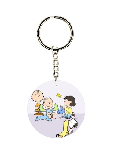 Cartoon Themed Dual Sided Keychain