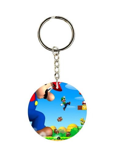 Cartoon Printed Double Sided Keychain