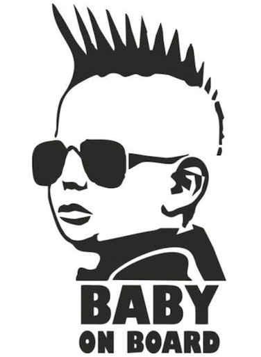 Baby On Board Funny Car Sticker