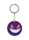 Angry Face Printed Dual Sided Keychain