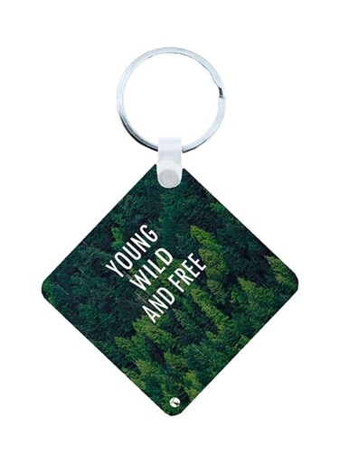 English Phrases Wooden Keychain