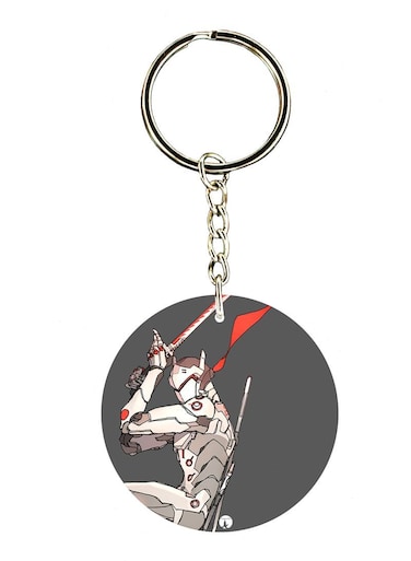 Video Game Overwatch Double Side Printed Keychain