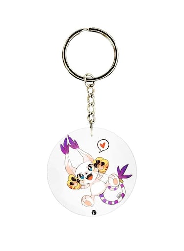 Anime Digimon Printed Keychain