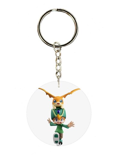Anime Digimon Printed Keychain