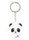 A Panda Double Side Printed Keychain