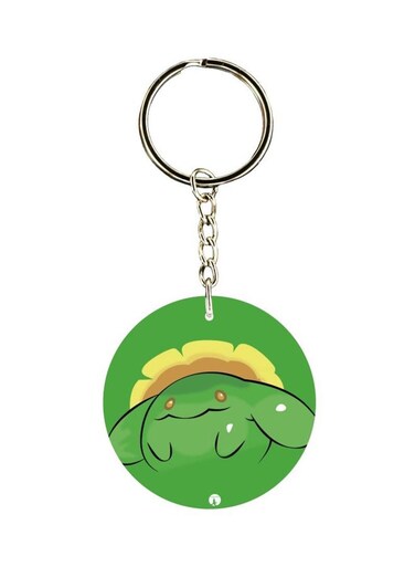 Cartoon Printed Dual Sided Keychain