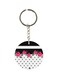 Floral Printed Single Sided Keychain