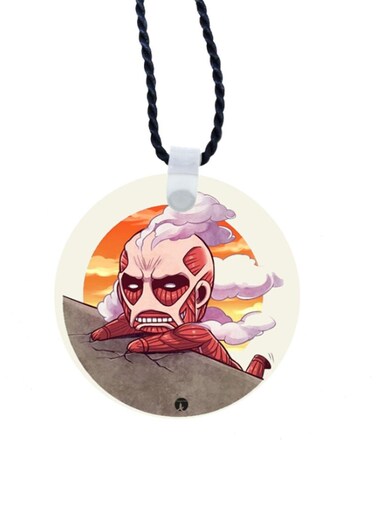 Attack On Titan Printed Car Mirror Pendant