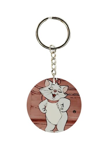 Cat Printed Keychain