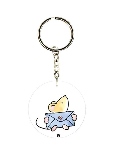 Cartoon Themed Single Sided Keychain