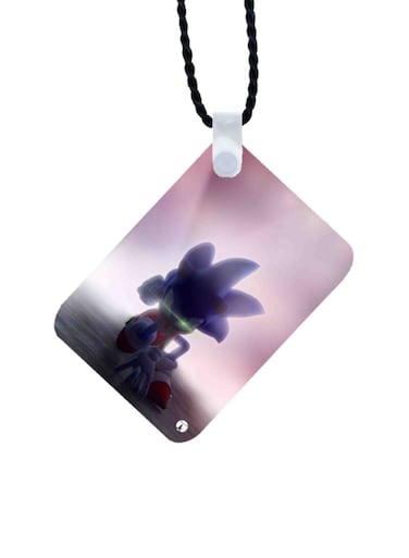 Sonic Printed Car Mirror Pendant