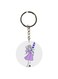 Girl Printed Double Sided Keychain