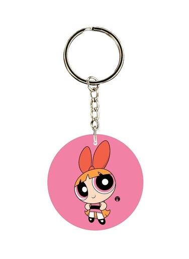 Cartoon Themed Single Sided Keychain
