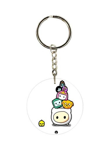 The Cartoon Printed Dual Sided Keychain