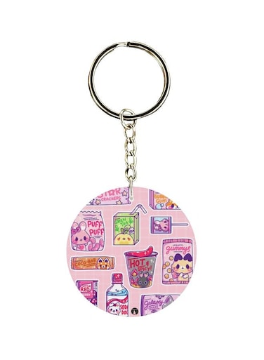 Printed Plastic Keychain