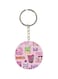 Printed Plastic Keychain