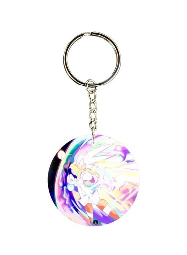 Sonic Printed Plastic Keychain