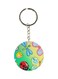 Insects And Flowers Printed Double Sided Keychain