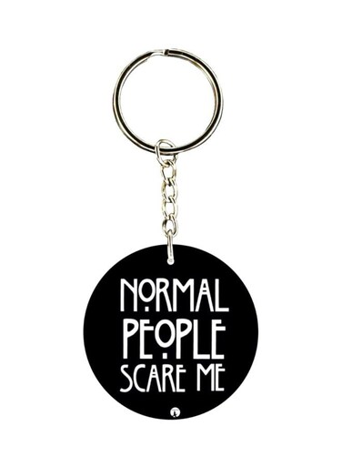 English Phrases Printed Keychain