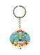 Cartoon Printed Double Sided Keychain