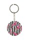 Flowers Printed Double Sided Keychain