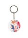 Rose Printed Dual Sided Keychain