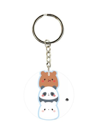 Panda Printed Keychain