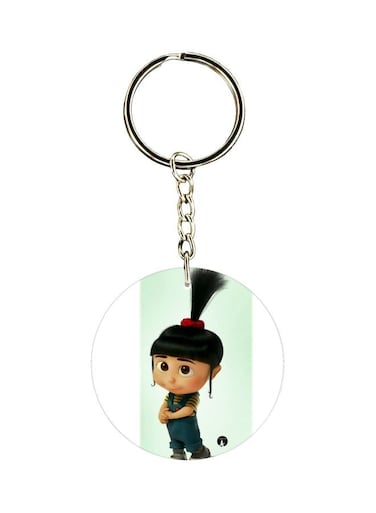 Cartoon Printed Dual Sided Keychain