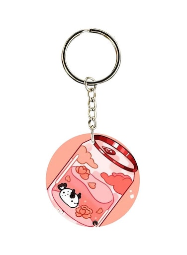 Fish Tank Printed Dual Sided Keychain