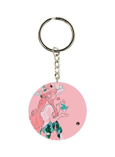 Cartoon Character Printed Keychain