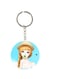 Double Sided Girl Printed Keychain