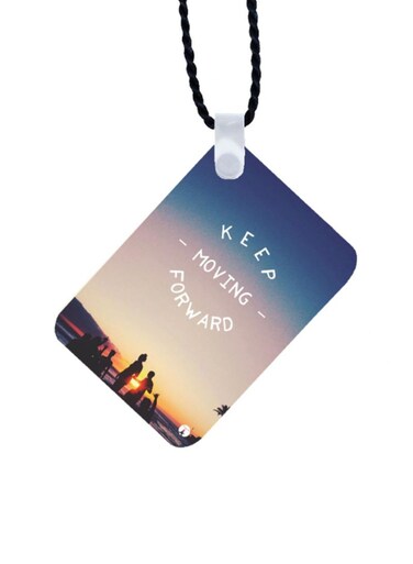 English Phrases Printed Car Mirror Pendant