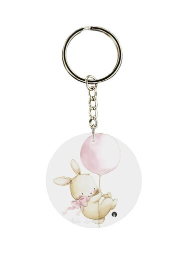 Cartoon Themed Single Sided Keychain