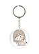 Cartoon Girl Printed Single Sided Keychain