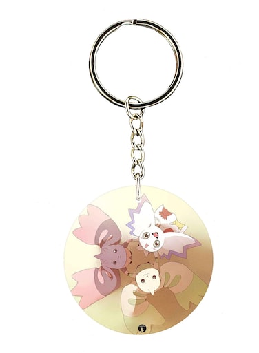 The Anime Digimon Double Side Printed Keychain